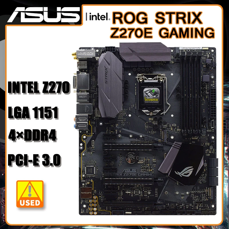ASUS ROG STRIX Z270E GAMING LGA1151 DDR4 Motherboard DP HDMI DVI ATX