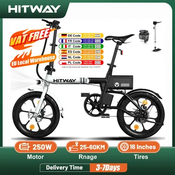 HITWAY BK 35S Elektrofahrrad, 16-Zoll-E-Radsport 250 W City-E-Bike, maximale Reichweite 25–60 km, Damen und Herren 1