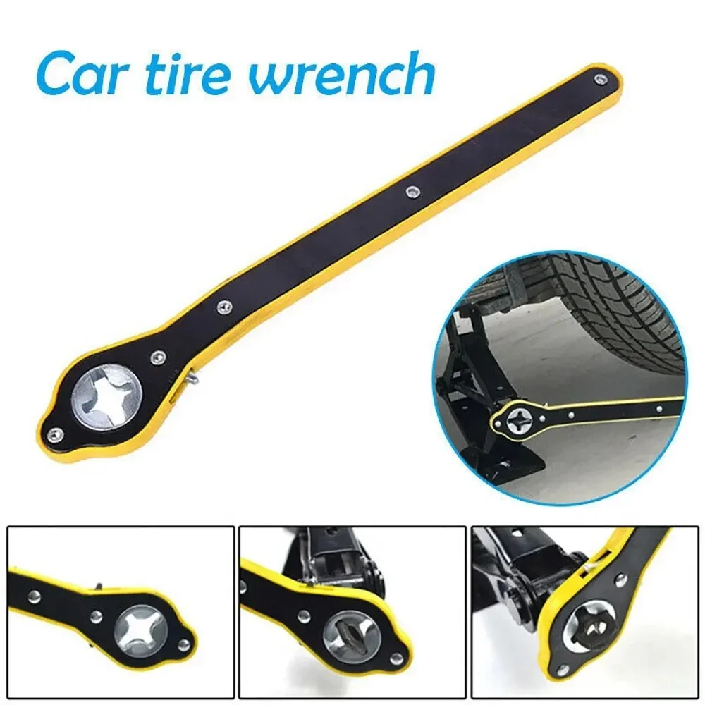 Auto Labor Saving Jack Ratchet Wrench Tire Jack Removal Wrench Cross Car Labor Saving Wrench Rocker Arm