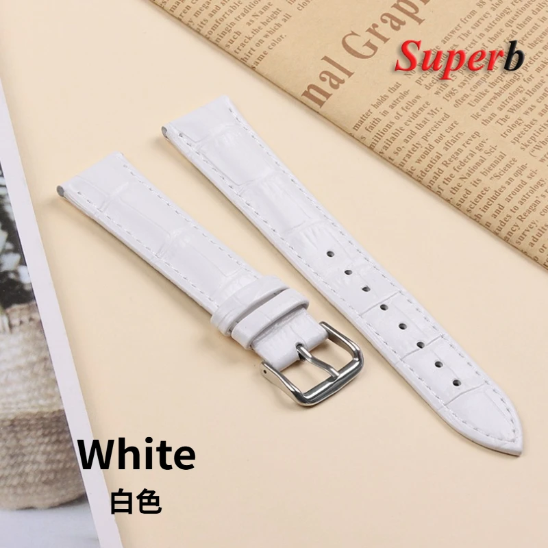 Luxurious Calfskin Leather Watch Strap with Slub Texture – Universal Watchband Accessory
