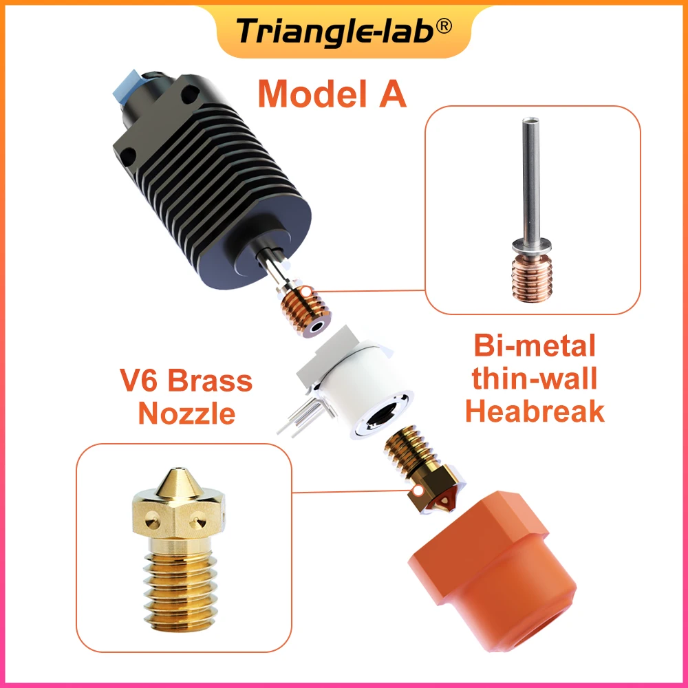Trianglelab-hotend Tchc Tr6 Bocal de Núcleo de Calor Cerâmico Aquecimento Rápido Alto Fluxo para Ender3 Ender-3 Pro Cr10 Cr-10s Impressora 3d - Imagem 5