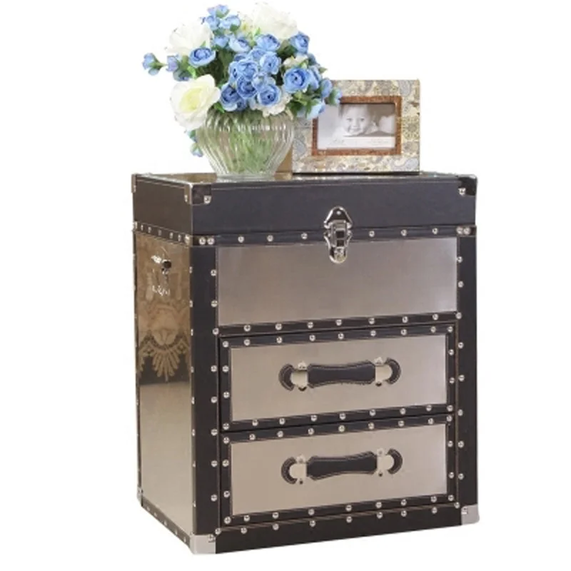 

2023 Solid Wood Modern Minimalist Bedside Drawer Storage Cabinet