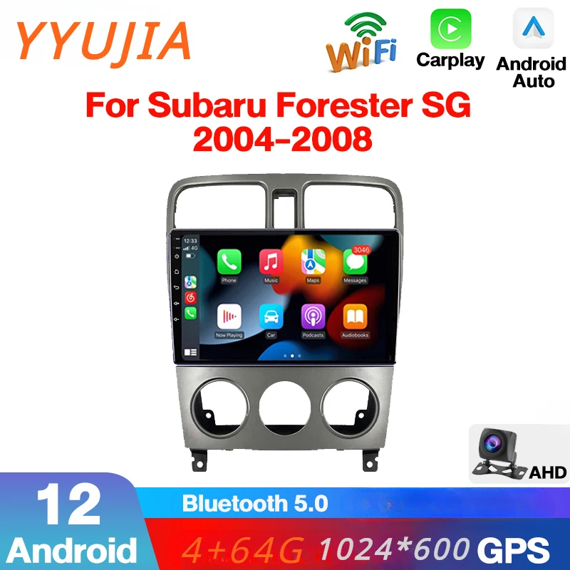 

For Subaru Forester SG 2004-2008 Autostereo Carplay GPS WiFi Car Multimedia Player Android 12 Stereo Multimedia Player Radio