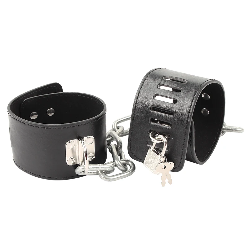 Hard Metal Chain Handcuffs Slave BDSM Wrist & Ankle Bondage Cuff Restraints Locking Shackles Erotic Products Sex Toys For Couple sex handcuffs sex toys