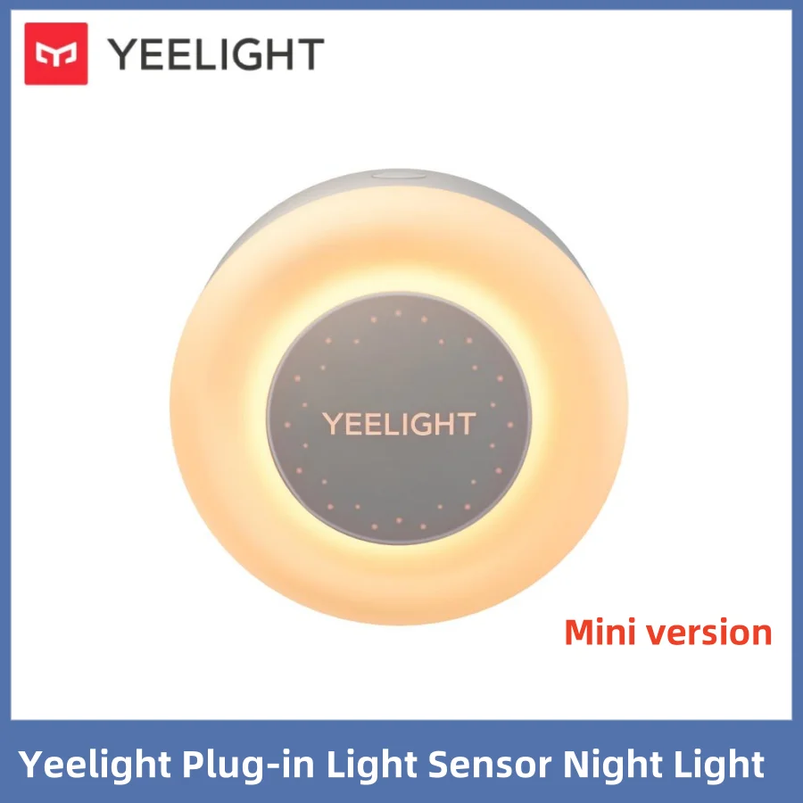 Smart Night Lamp LED Lamp Yeelight Plug-in Light Sensor Night Light 100-240V Warm Color 0.25W Energy Saving 2700K Lighting Sensor EU Plug