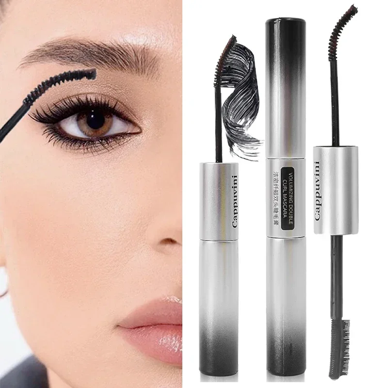 

4D Silk Fiber Black Brown Mascara Slim Long Thick Shape Curling No Fly Legs Non-smudging Mascara Lashes Extension Makeup Tools