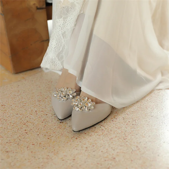 Detachable Rhinestone Shoe Clips Bridal Wedding Pumps Decoration DIY Crafts  Accessories Women Banquet Shoe Embellishment 2 Pcs - AliExpress