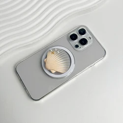 Ergonomic Foldable Resin Phone Stand and Grip Holder (Magnet - Gray)
