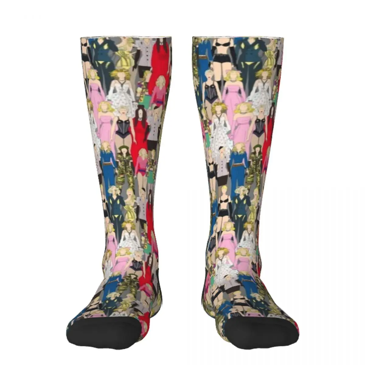 

Носки Madonna-A-Thon, милые забавные носки с цветочным рисунком для женщин и мужчин