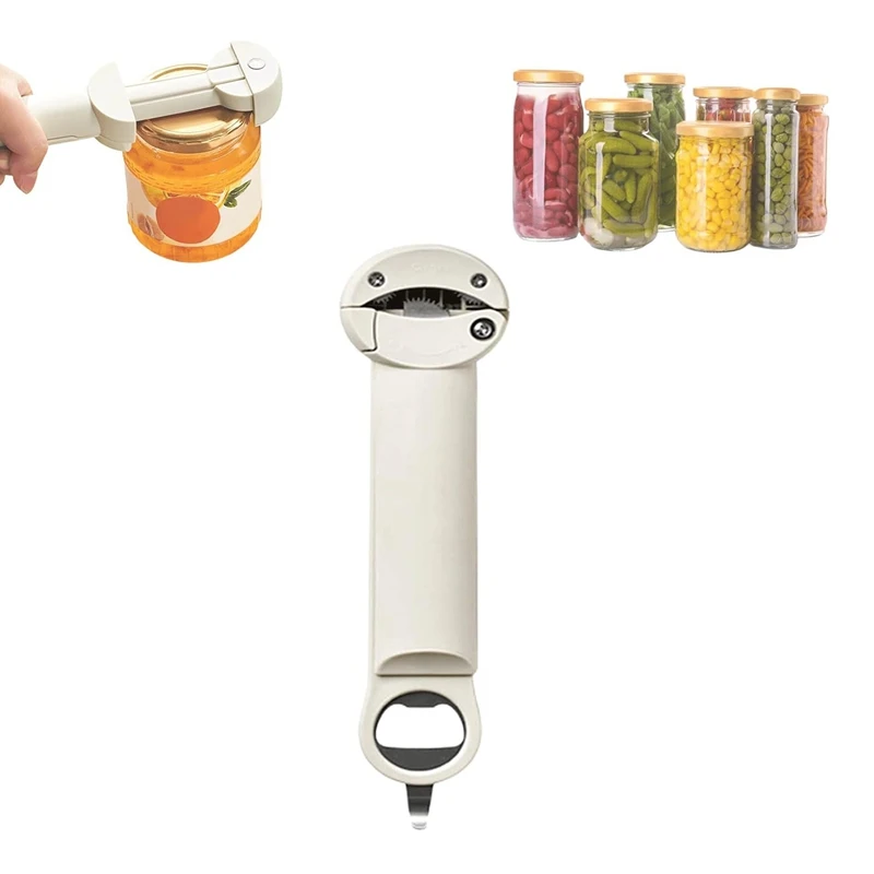 

Открывалка для банок, многофункциональный выдвижной Открыватель для бутылок, Регулируемый Многофункциональный консервный нож из нержавеющей стали