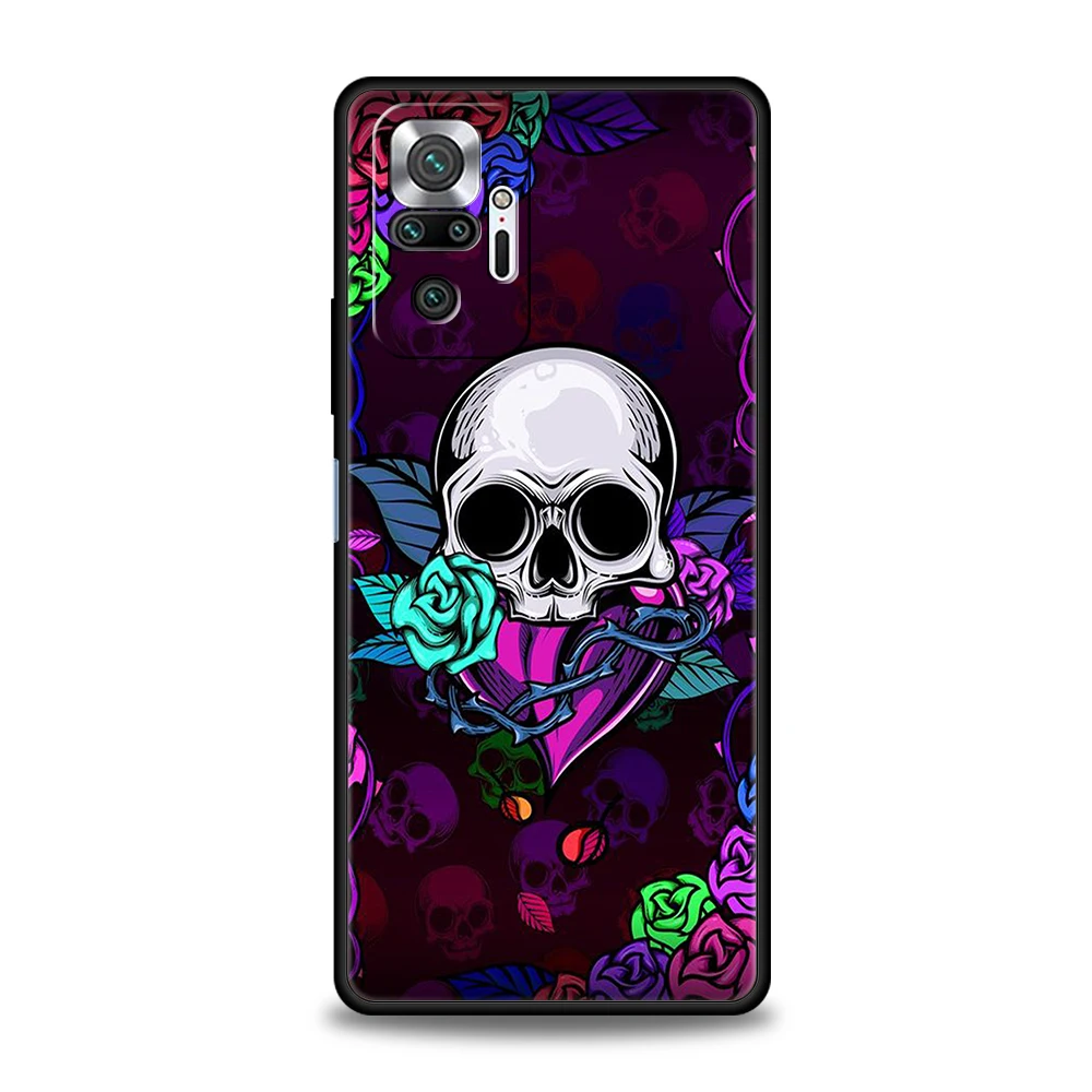 Stylish Skull Silicone Phone Case - Fashionable Protective Cover