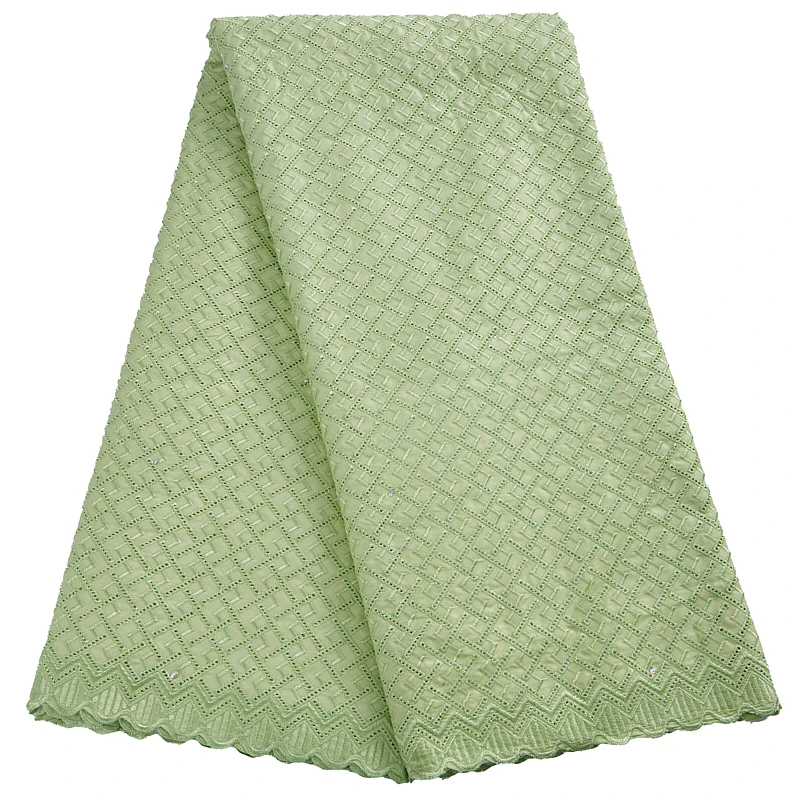 

Гладкая Африканская Хлопковая Кружевная Ткань 5 ярдов 2022 швейцарская вуаль Высококачественная нигерийская хлопковая кружевная ткань для шитья «сделай сам» Мужская Ткань F2830