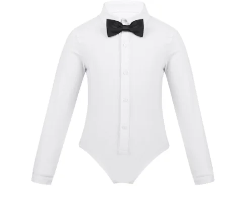 

1pcs/lot Latin Dance Shirt Bodysuit Kids Boys Modern Ballroom Stage Dance latin dancing leotard