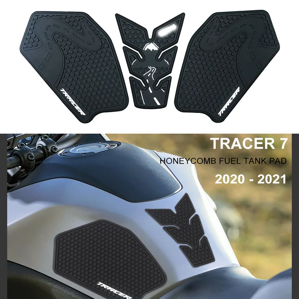 

Tank Pad For Yamaha Tracer 7 GT Tracer 700 Tracer700 2021 2022 2023 Side Fuel Tankpads Protector Sticker Non-slip Knee Grip Pad