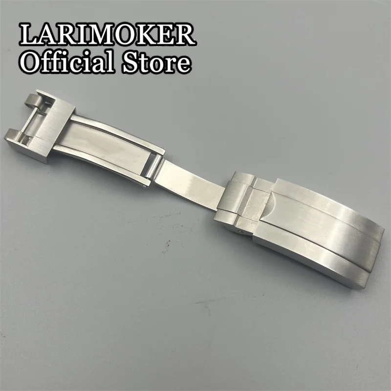 Lari moker solide Edelstahl Falt schnalle passen 20mm Uhren armband Falt schnalle Austern/Jubiläums armband – Detail 5
