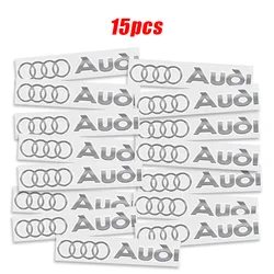 3D Metal Emblem Auto Decor Decals & Car Window Stickers (15Pcs Audi)