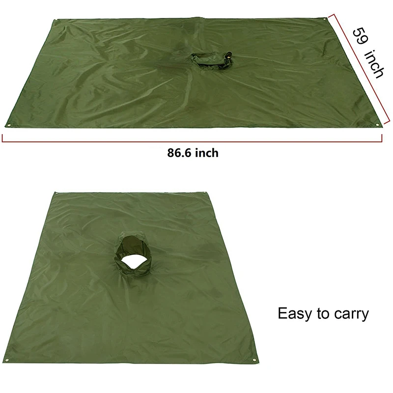 Tarpaulin Rain Cover 3 in 1 Raincoat Backpack Rain Cover Rain Coat Hood Hiking Cycling Cover Poncho Raincoat Waterproof Outdoor Camping Tent Mat