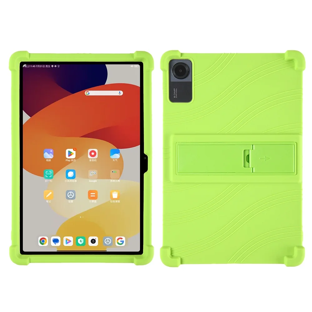 Case for Xiaomi Redmi Pad SE 11 inch 2023 Tablet, Kids Friendly Soft  Silicone Adjustable Stand Cover for Xiaomi Redmi Pad SE 11 inches 2023  Released