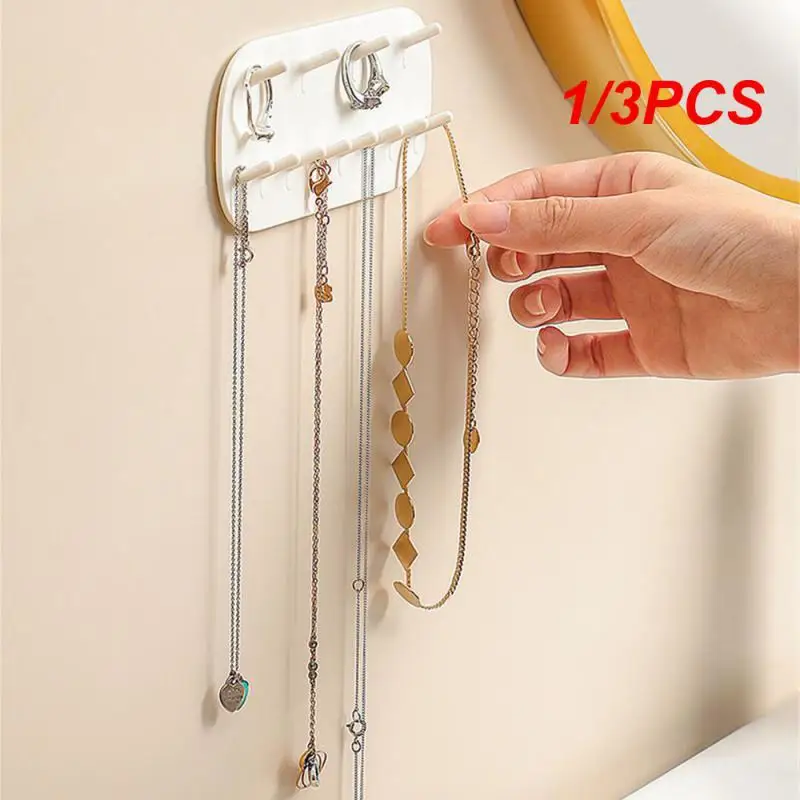 

1/3PCS Adhesive Paste Wall Hanging Storage Jewelry Hooks Jewelry Display Organizer Earring Ring Necklace Hanger Holder Stand