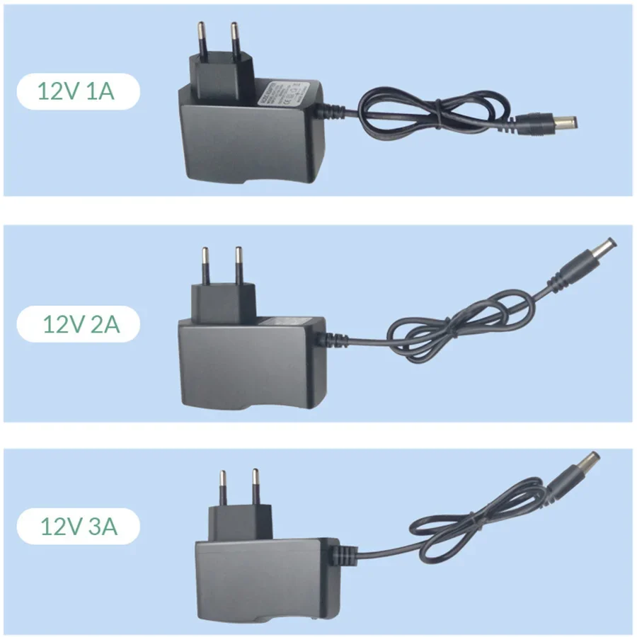 12V 4A 5A 전원 공급 장치 변압기 220V 12V 어댑터 12 V 6A 소스 1A 2A 3A 8A Led 스트립 용 Led 드라이버 변환기 충전기