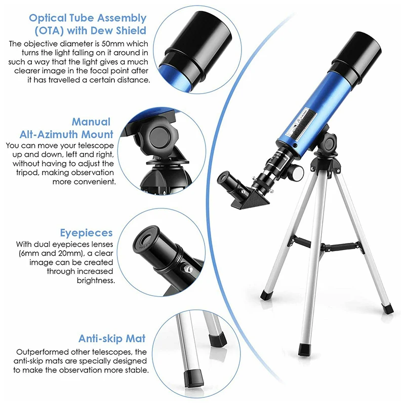 F36050m Professional HD Monocular Space Astronomical Telescope with Tripod