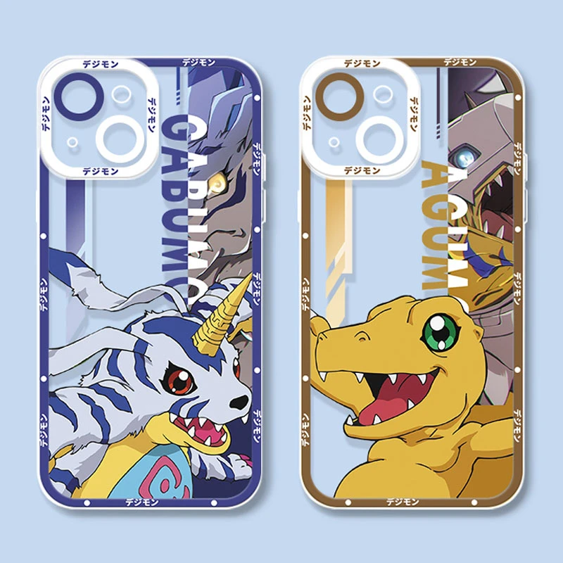 Digital Monster Digimon Soft Silicone Phone Case For Iphone 14 13 12 11