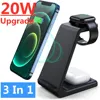 46824-5468b7.jpg Support de chargeur sans fil 3 en 1, 20W, charge rapide, station S6, iPhone 14, 13, 12, 11