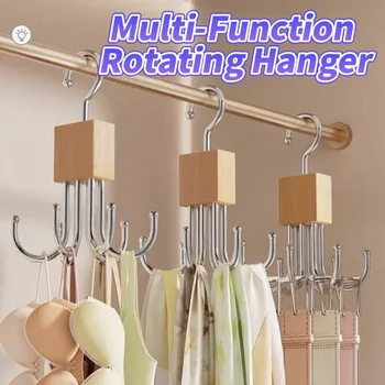360° Rotating Belt Hanger Hook Durable Metal Belts Rack Organizer for Belts Scarves Bras Ties Home Dorm Storage Hangers