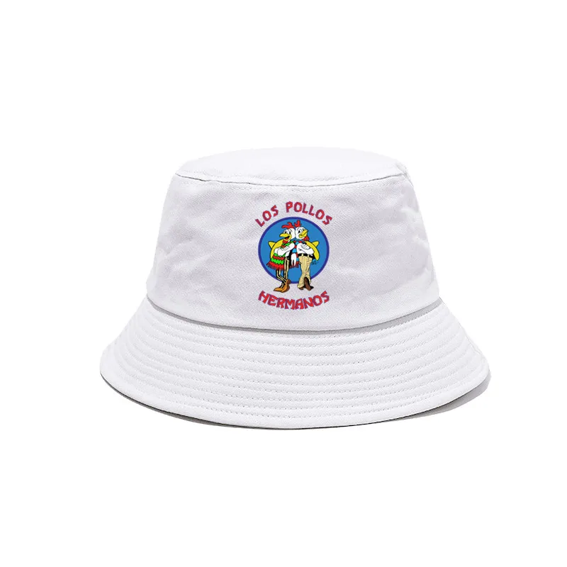 Los Pollos Hermanos 버킷햇, 야외 코튼 파나마 모자, 시원한 선캡, 밥 모자, 여름 신상