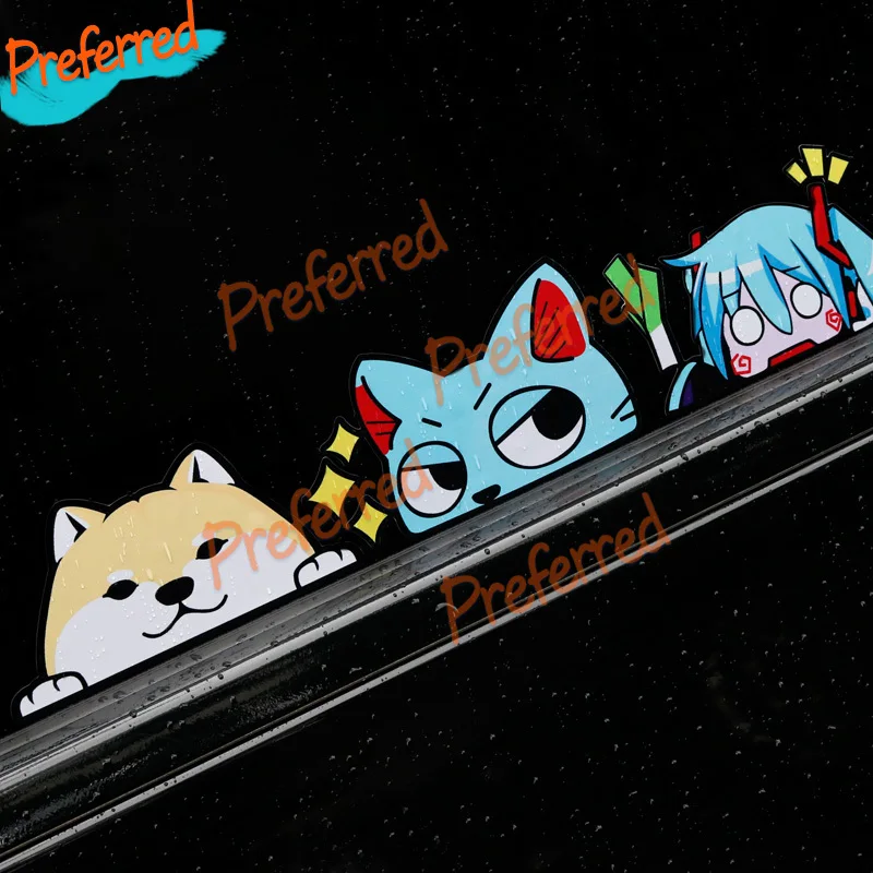 

Funny Cartoon Window Peeping Cartoon Decal for Your All Cars Racing Laptop Motorcycle Helmet Trunk Surf Camper Window Bumper