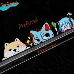 Autocollant de fenêtre de dessin animé amusant, pour toutes vos voitures, course, ordinateur portable, casque de moto, coffre de camping car de Surf 