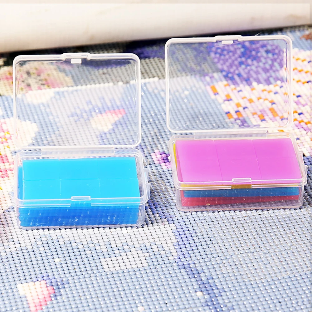Diamond Painting Daub Colored Square Daub Special for Cross-stitch Dot Drill DIY Dot Drill Box diamond painting,diamond painting accessories,diamond painting accessory box
