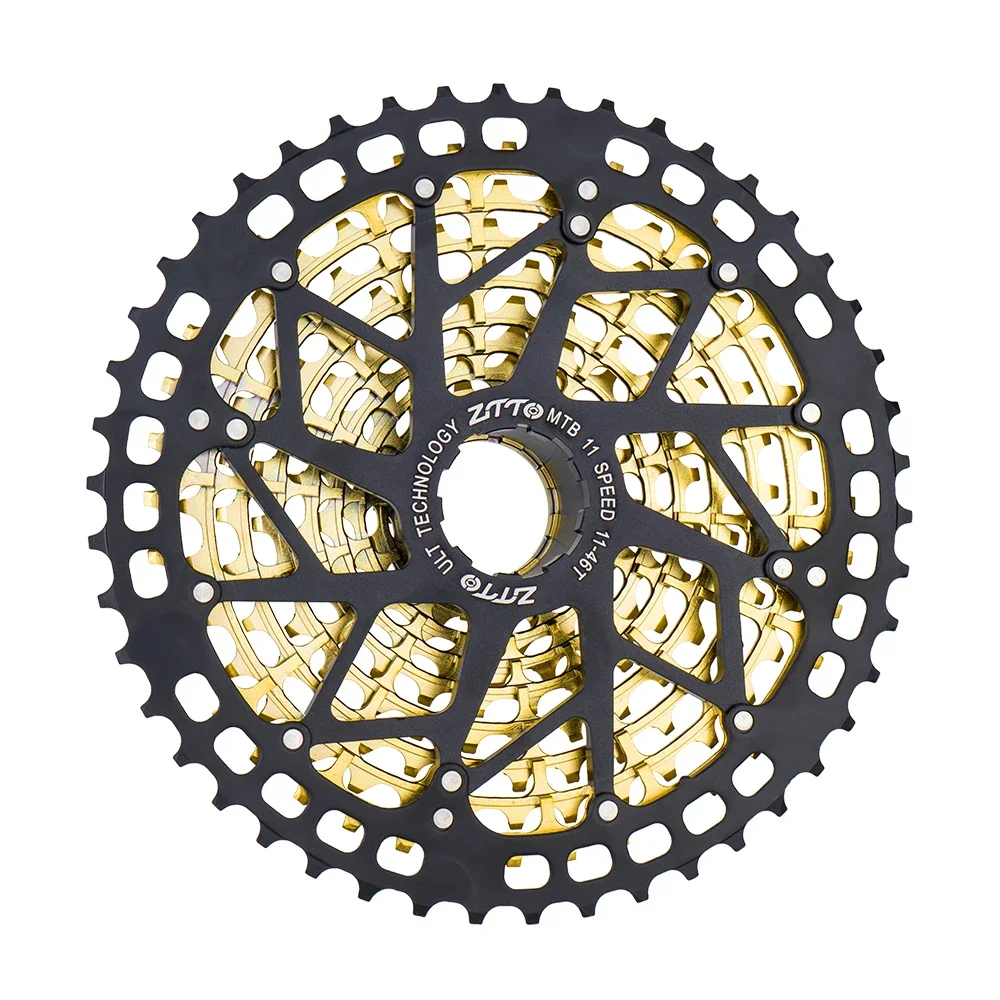 Bicycle Cassette Bicycle Sprocket Gear Bicycle Parts Bike Sprocket Bike Freewheel ZTTO MTB Bike 11 Speed Ultralight Cassette 11s 11-46T Rainbow k7 11V 46T Sprocket 11S 50T Freewheel HG System For GX X1 NX M8000