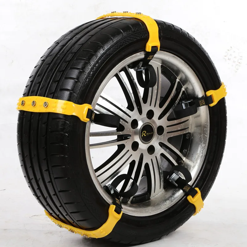 1pcs Car Snow Chains Premium Quality Strong Durable All Season Anti-Skid Car SUV and Pick Up Patterned Tire Chains