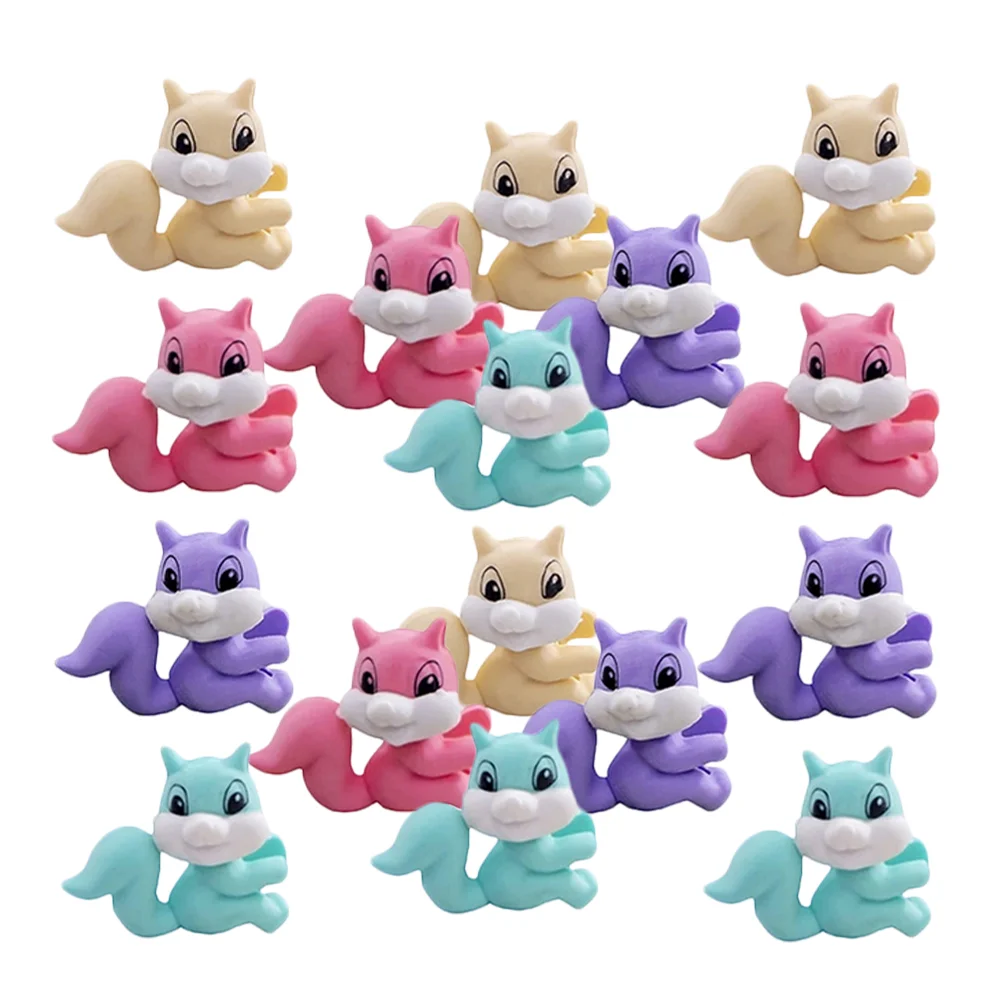 

50 шт. ластик в виде белки, миниатюрные ластики, праздничные карандаши, животные россыпью для мягкого детского сада, канцелярские принадлежности