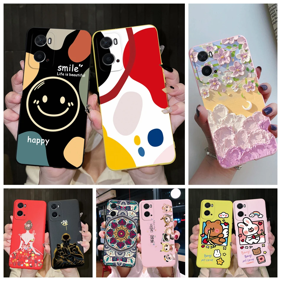 Per Oppo A96 A76 A36 Custodia Cute Cartoon Flower Custodia Morbida In Silicone Per Oppo A76 A 36 96 Oppoa76 Oppoa96 Cover Fundas Bumper