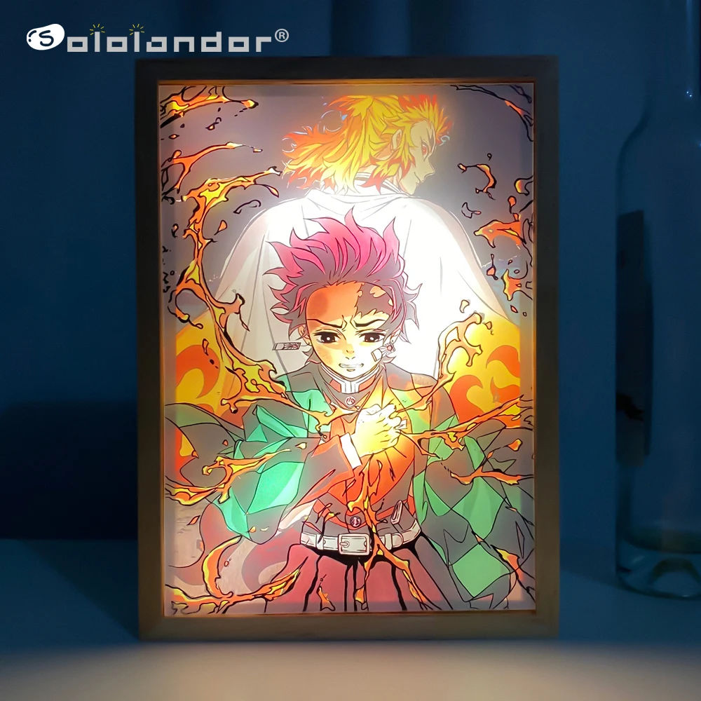 Tableau Kyojuro Rengoku Demon Slayer Cadre Toile main image 1