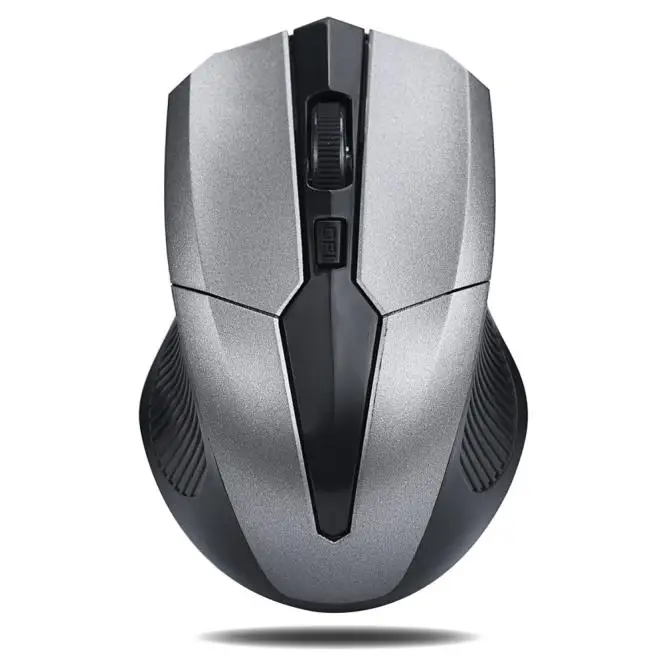 2.4GHz Wireless Mouse USB Receiver PC Computer Office Mause Cordless Ergonomic Optical Mice For PCLaptop Gray Mouse Dropshipping best wired gaming mouse