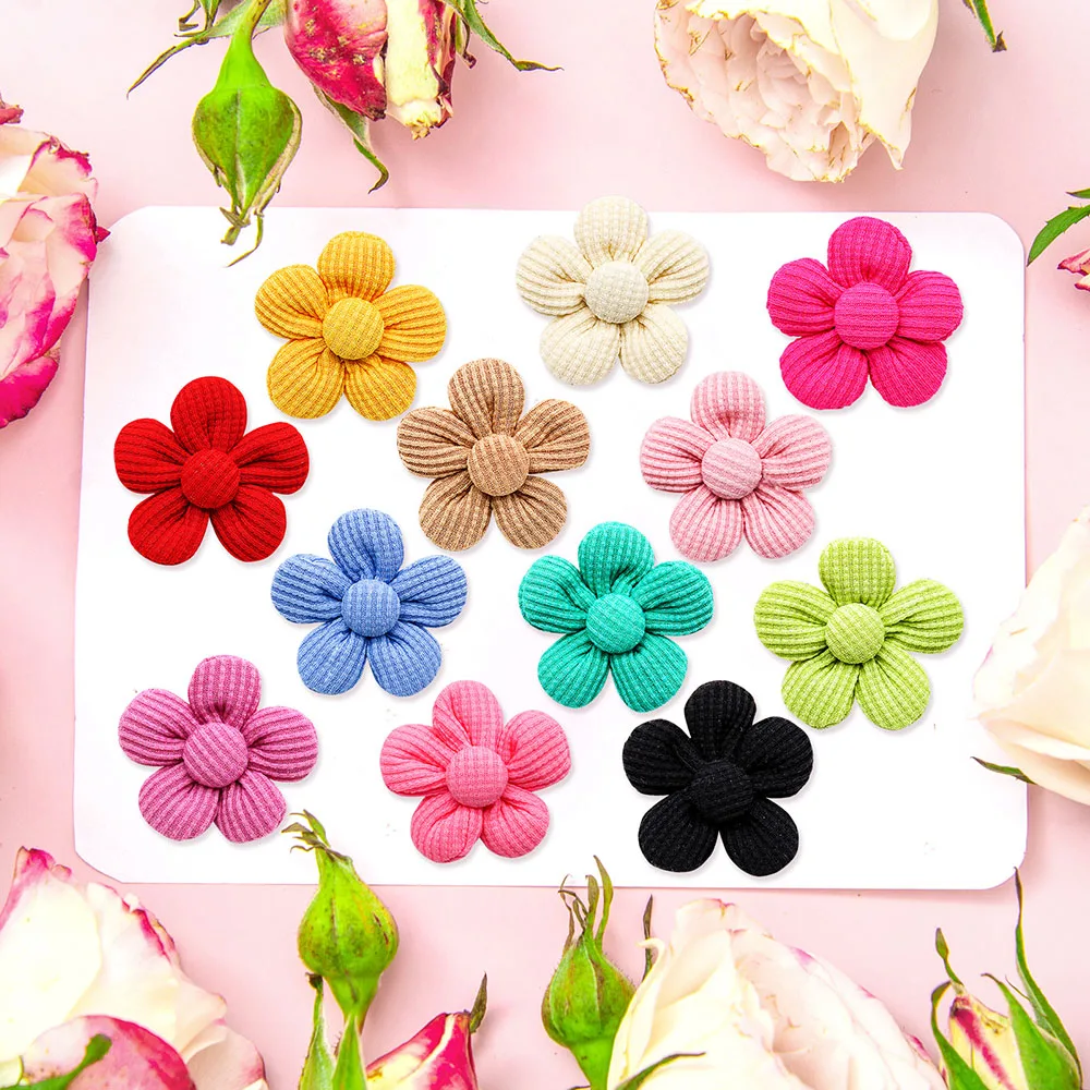 Title 7, 10PCS Solid Color Pet Dog Bows Puppy Flower Hai...