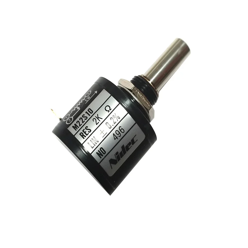 Japan NIDEC COPAL M22S10 Potentiometer precision multi turn 10 Cirde wire wound 1k 2k 5k 10k Ten laps potentiometer 1pcs