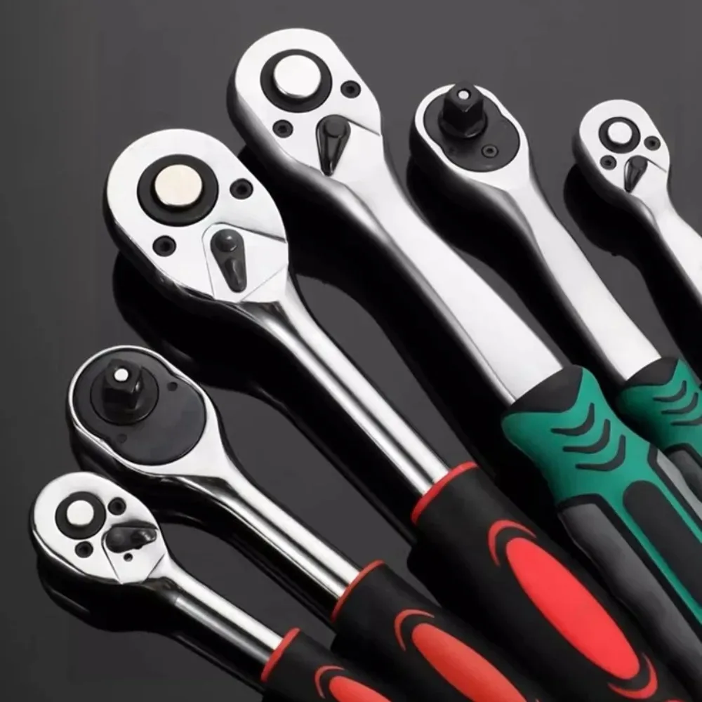 24/72 Tooth Quick Ratchet Wrench 1/2 1/4 3/8 3 Size Flying Wrenches Two ...