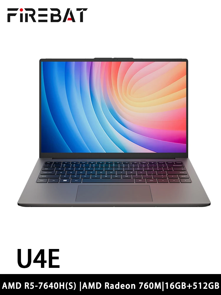 FIREBAT U4E 14 Inch AMD Radeon 780M Ryzen7 8745HS DDR5 144Hz Wifi6