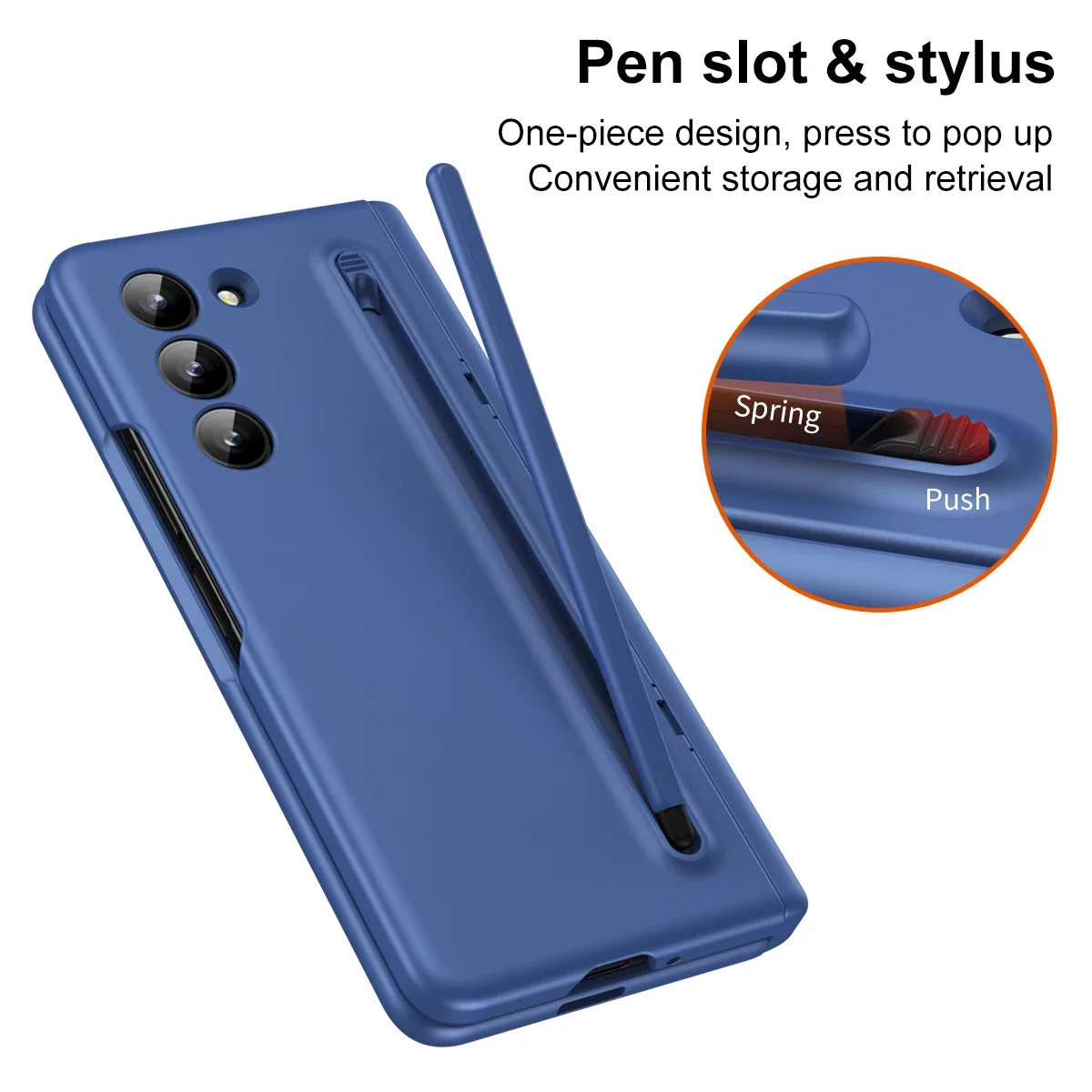 360 Full Protection Hinge case for Samsung Galaxy Z folding 5 4 3 Tempered glass film original stylus folding cover holder