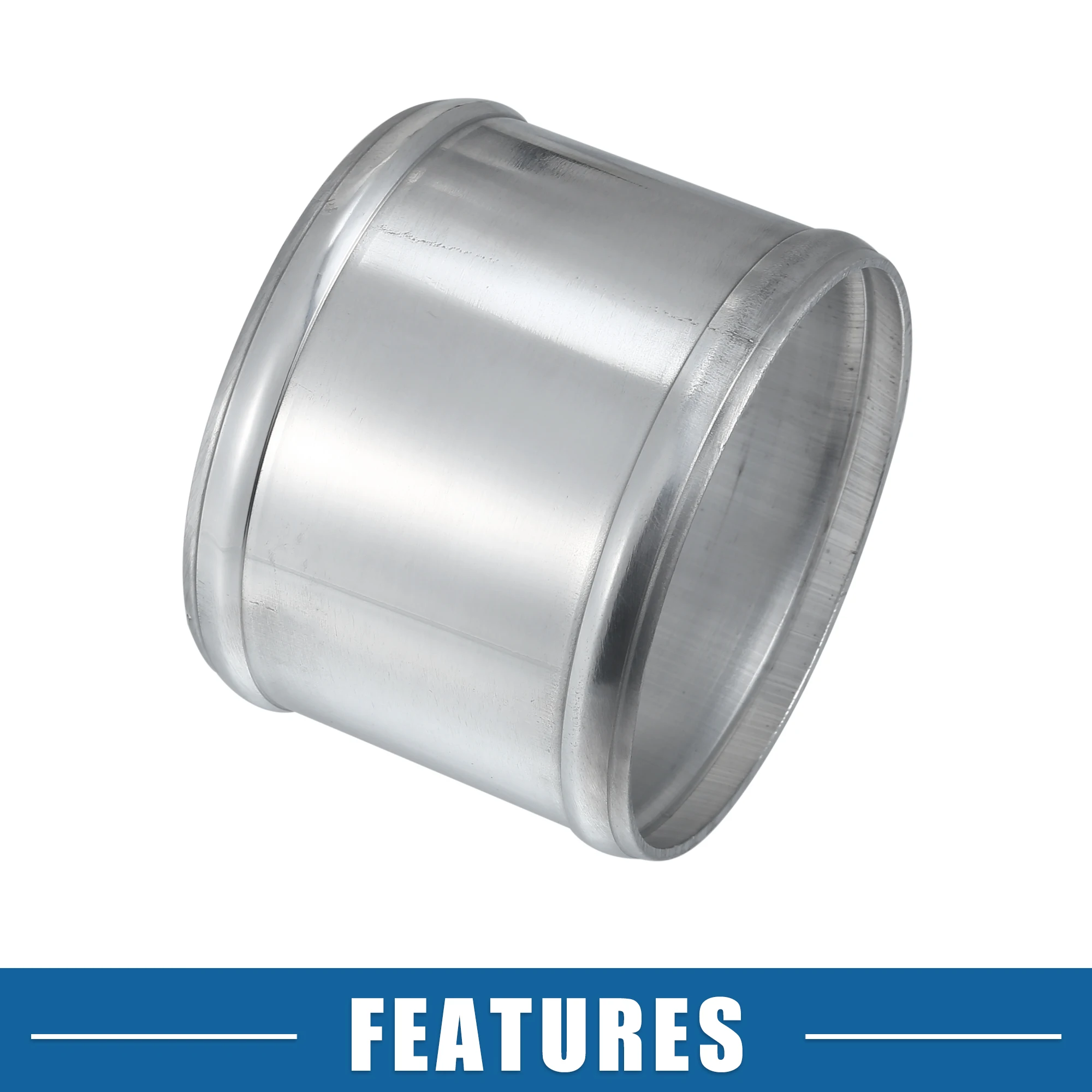 UXCELL 27mm-97mm ID 32mm-102mm OD Car Adapter Joiner Pipe Universal 76mm Length Connector Tubing Adapter Aluminum Alloy 6