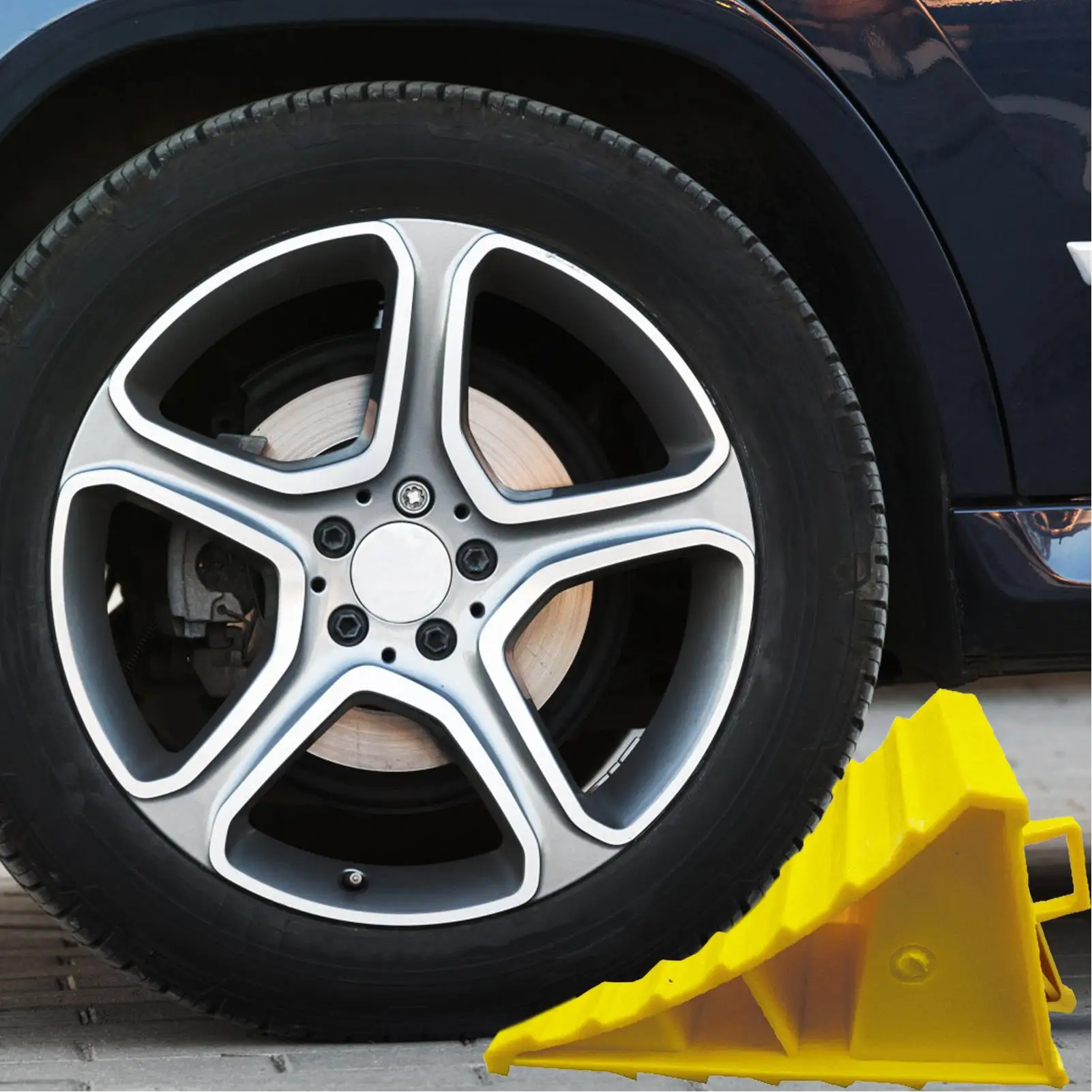 Tragbarer Auto-Radkeil, Rutschfester Reifenstopper, Schwerlast-Parkkeil für LKW, Anhänger, Wohnmobil, Sicherheitszubehör für Fahrzeuge – Detail 9