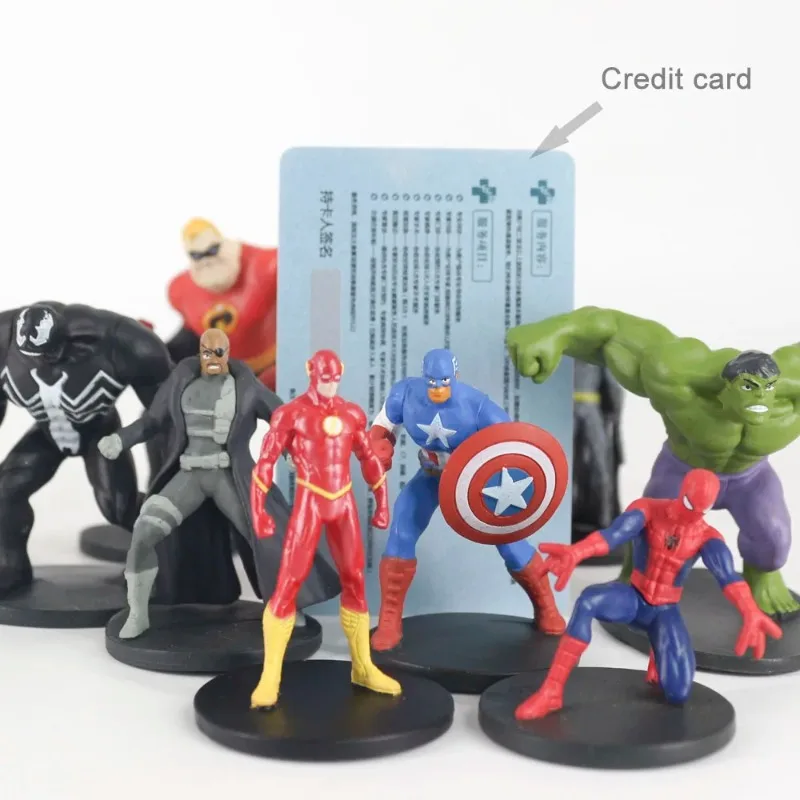 Anime Marvel Avengers Spider-Man Iron Man Hulk Captain America Action Figure Spiderman Iron Man Captain Dc Figure For Kids Gifts