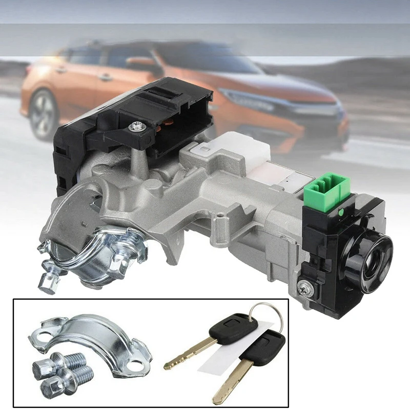 

Ignition Switch Cylinder Lock Auto Trans + 2 KEYS 48 Chip For Honda 03-05 Accord/Civic 05-06 CRV/Odyssey 35100-SDA-A71