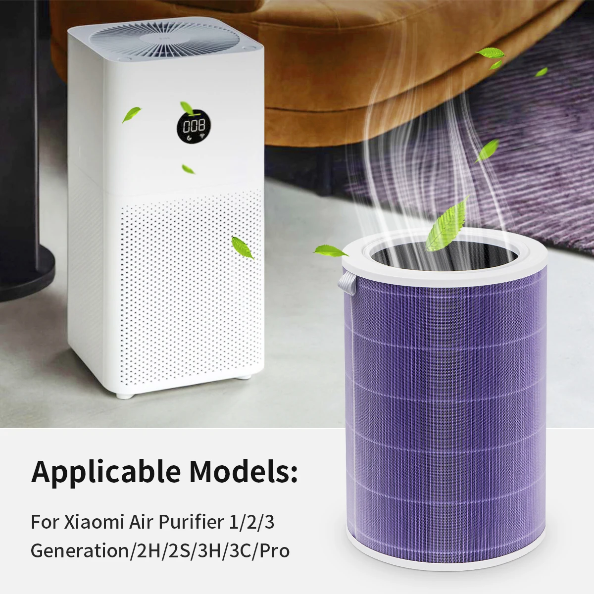 Advanced Air Purifier Replacement Filter with Anti-Dust Electrostatic Technology