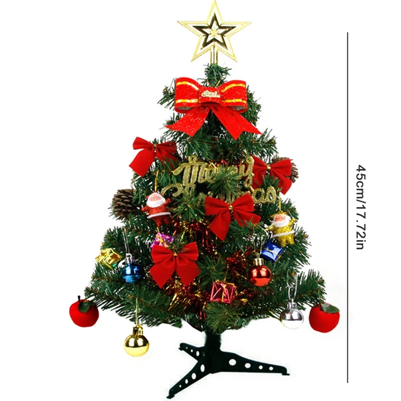 Christmas Tree Ornaments 45cm Christmas Tree Home Decoration PVC Artificial No light Party New Year