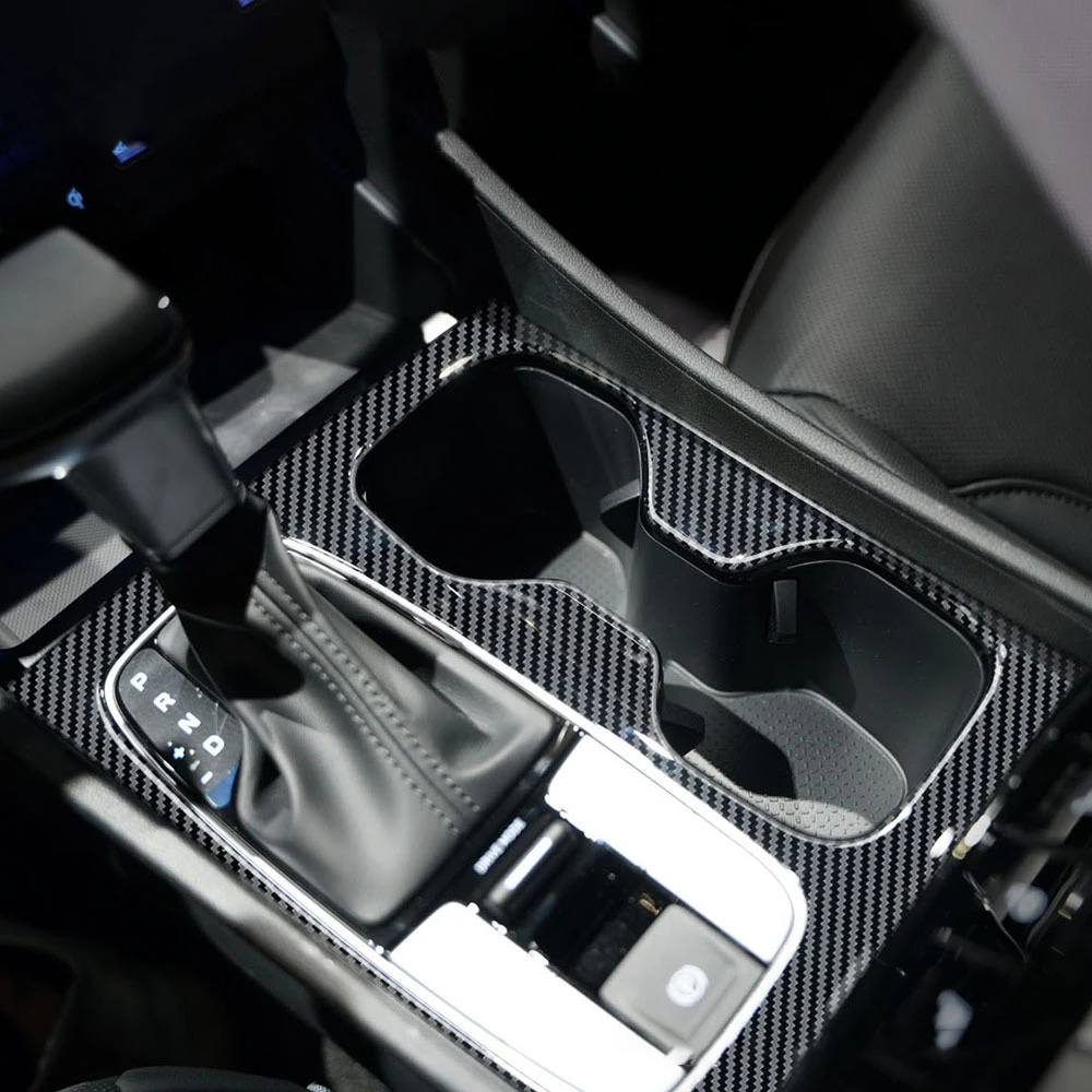 

Для Hyundai Santa Cruz 2022 2023 ABS углеродное волокно внутренняя панель переключения передач рамка Крышка отделка автомобильный Стайлинг стикер аксессуары LHD